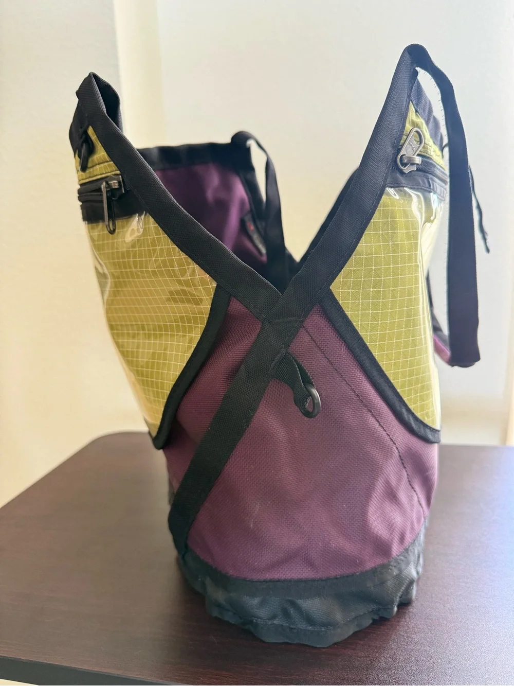 Tom Bihn Swift Purple Tote Shoulder Craft Bag, no yarn sack